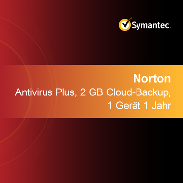 Norton Antivirus Plus, 2 GB Cloud-Backup, 1 Gerät 1 Jahr