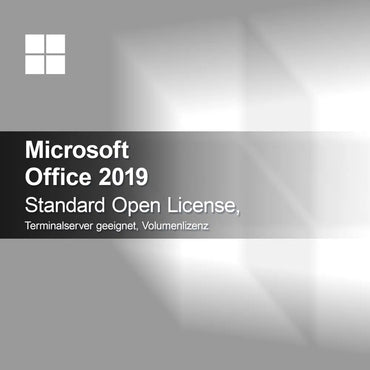 Microsoft Office 2019 Standard Licencia Abierta, compatible con Terminalserver, licencia por volumen