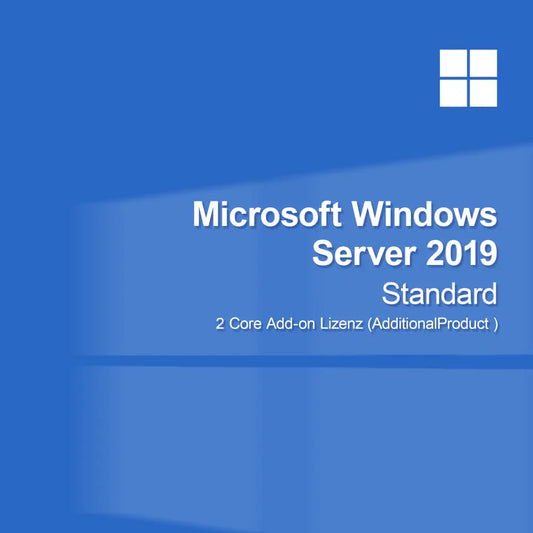 Microsoft Windows Server 2019 Standard - 2 Core Add-on Lizenz (AdditionalProduct )