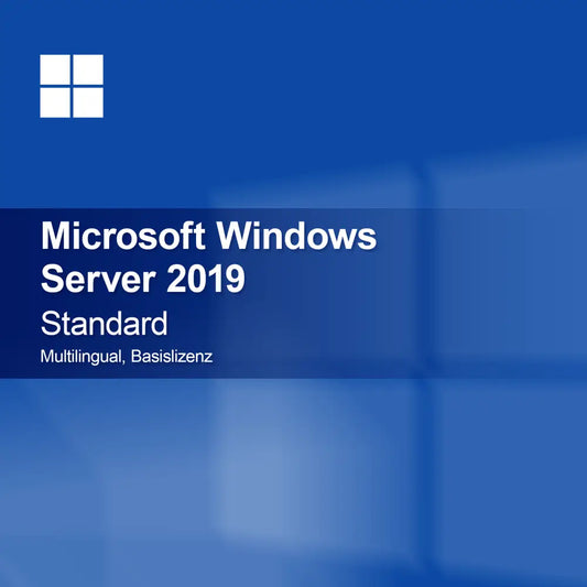 Microsoft Windows Server 2019 Standard, Multilingual, Basislizenz